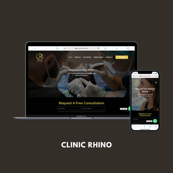 clinic website Project image